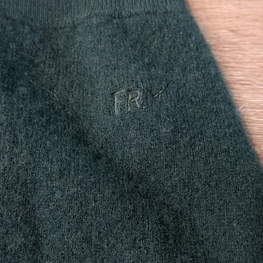 Frame Cashmere Blend Compact Pencil Skirt in Pine‎ Size XS - Picture 2 of 7